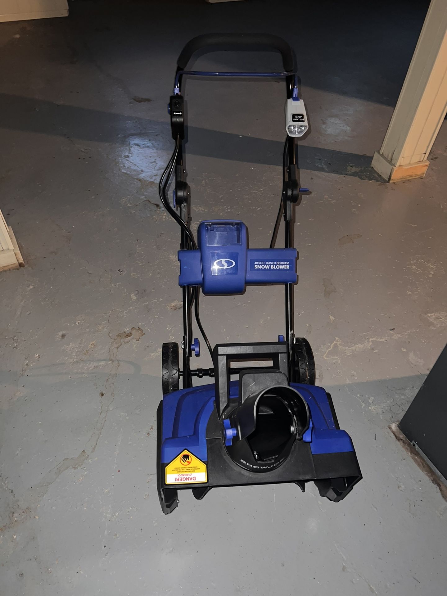 Snow Joe ION18SB 18-Inch 40 Volt Cordless Single Stage Brushless Snow Blower, 7" x 1.5"