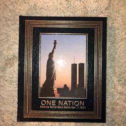 Easton Press collector's edition of One Nation: America Remembers September 11, 2001 by the editors of LIFE magazine.