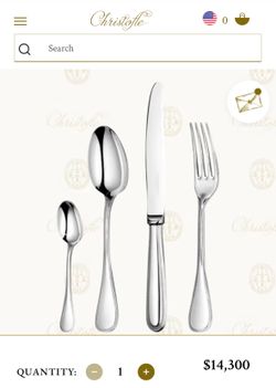 142 Piece Christofle Silverware Set Chest