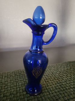 Avon Vintage Blue Cobalt Bottle