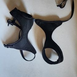 Black Pet Harness. 2 Total