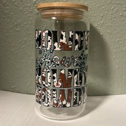 Howdy Glass Cup