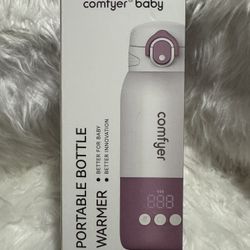 COMFYER Portable Baby Bottle Warmer for Travel, Portable Milk Warmer with Fast Heating