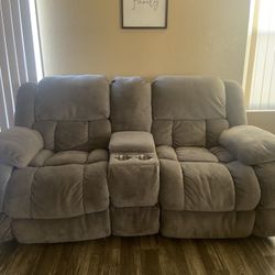 Grey Couches Only Used For A Year