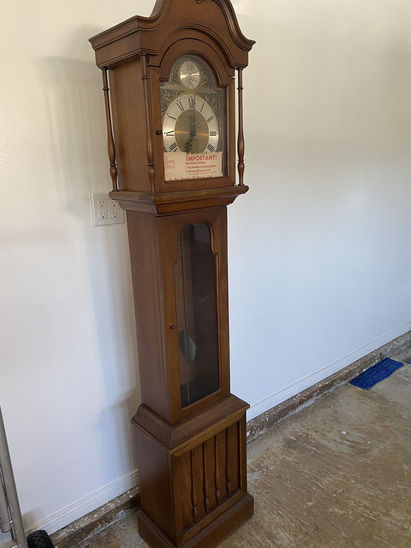 Tempus Fugit Grandfather Clock