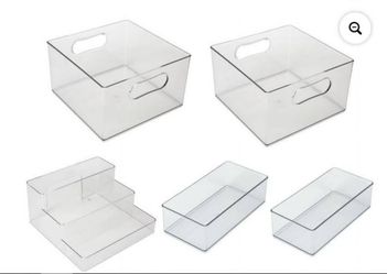 (2 Sets) The Home Edit Clear Pantry Storage System, 5-Piece
