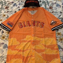 Naruto x San Francisco Giants Jersey and Hat Bundle
