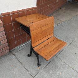 Antique School Desk Industrial 