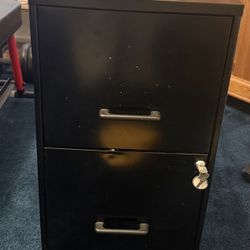 Filing Cabinet - Black 