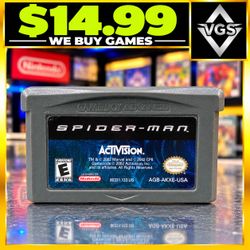 Spider-Man Game Boy Advance GBA 2002 Cartridge Tested Works