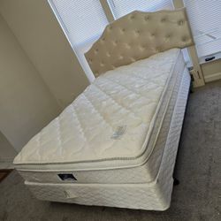 FULL SIZE BED LEATHER HEADBOARD 