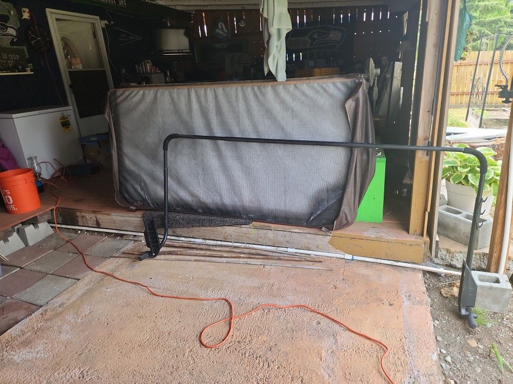 Hot tub cover.