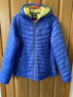 Tek Gear Warm Tek Women’s XL Hooded Quilted Puffer Lightweight Jacket Coat 