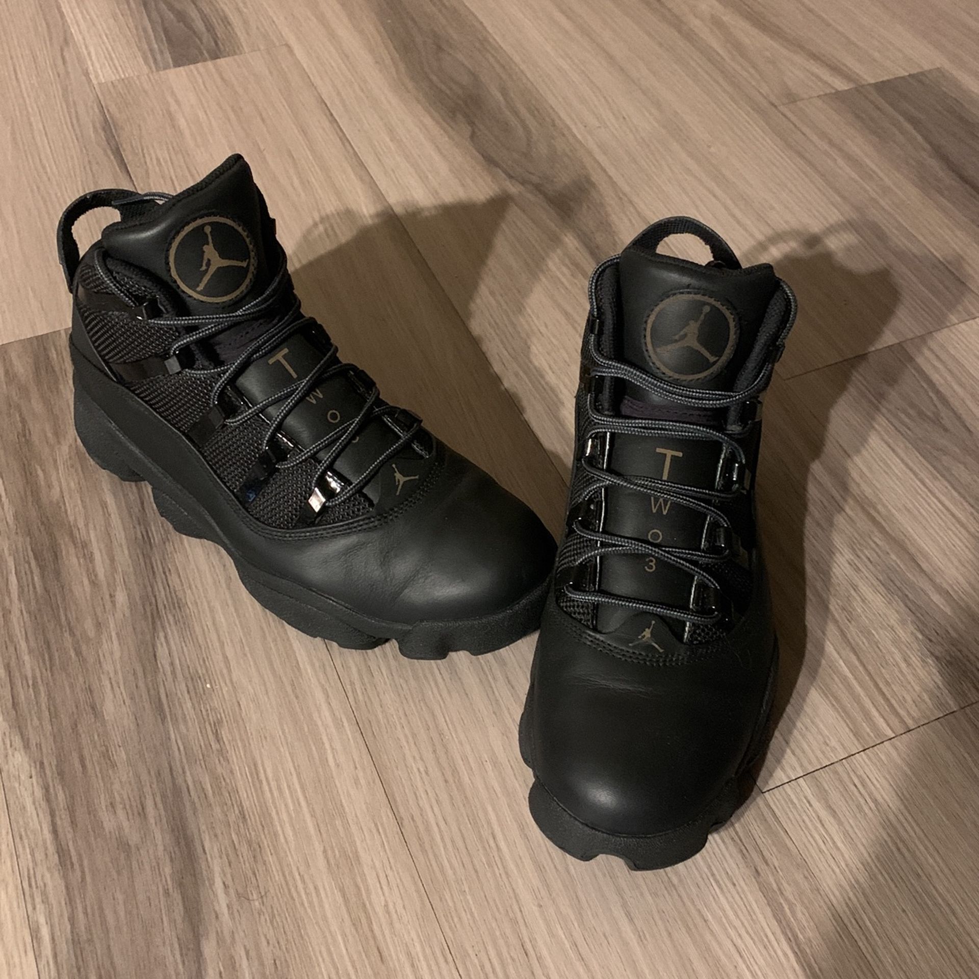 Air Jordan 6 Rings Winterized Black Sneaker Boots for Sale 