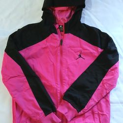 Jordan XL Pink and Black Hooded Jacket 13-15 YRS