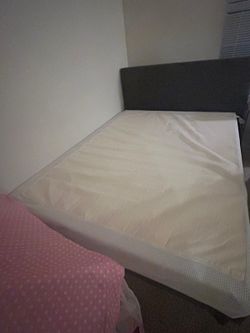 Bed frame plus queen mattress
