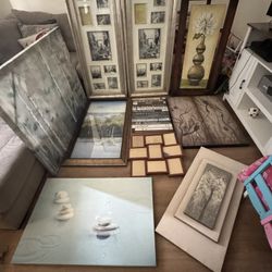 Lots Of Wall Art/ Painting And Pictures Frames