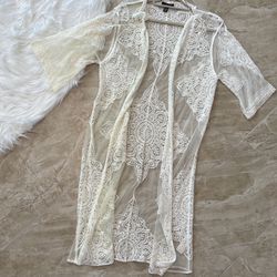 Ivory Lace Cover Up