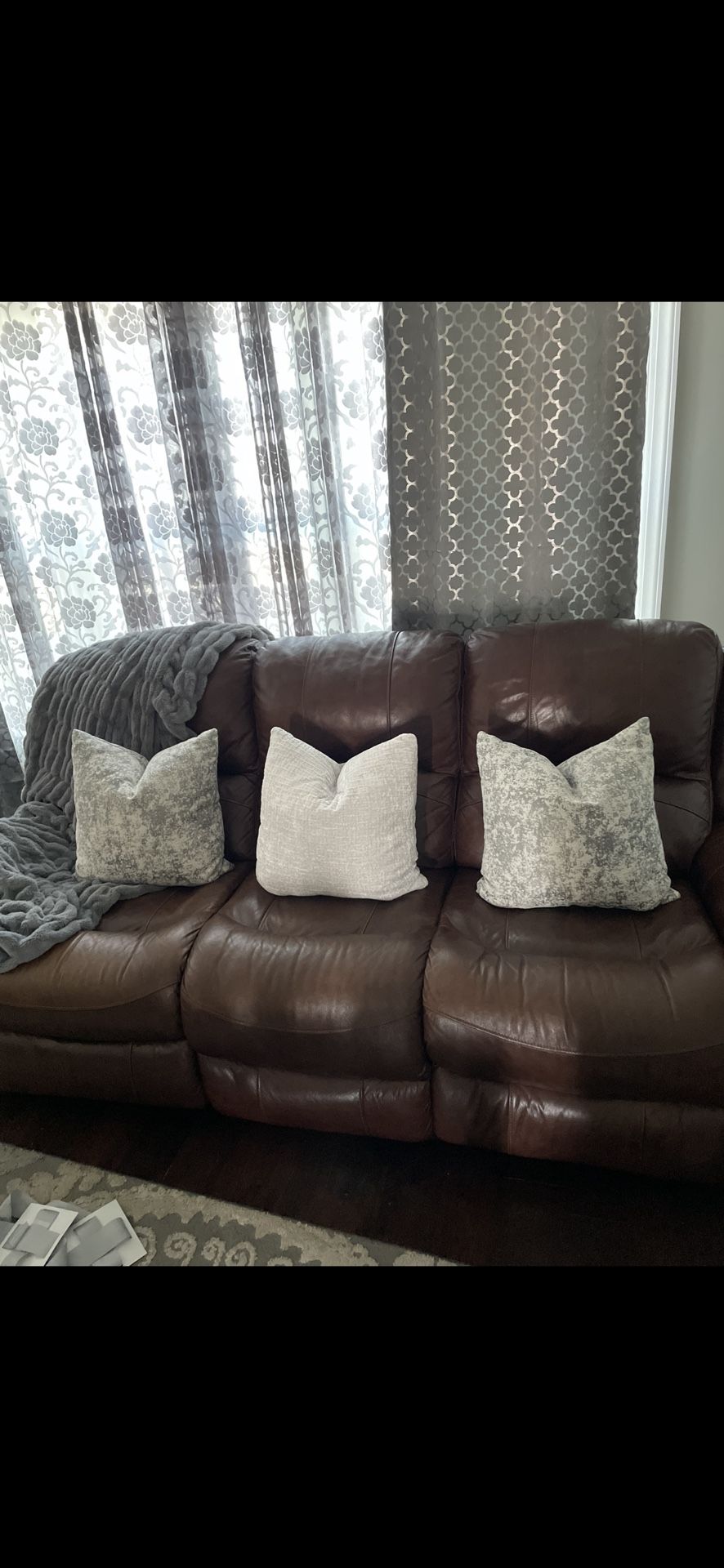 Loveseat And Reclining Sofa