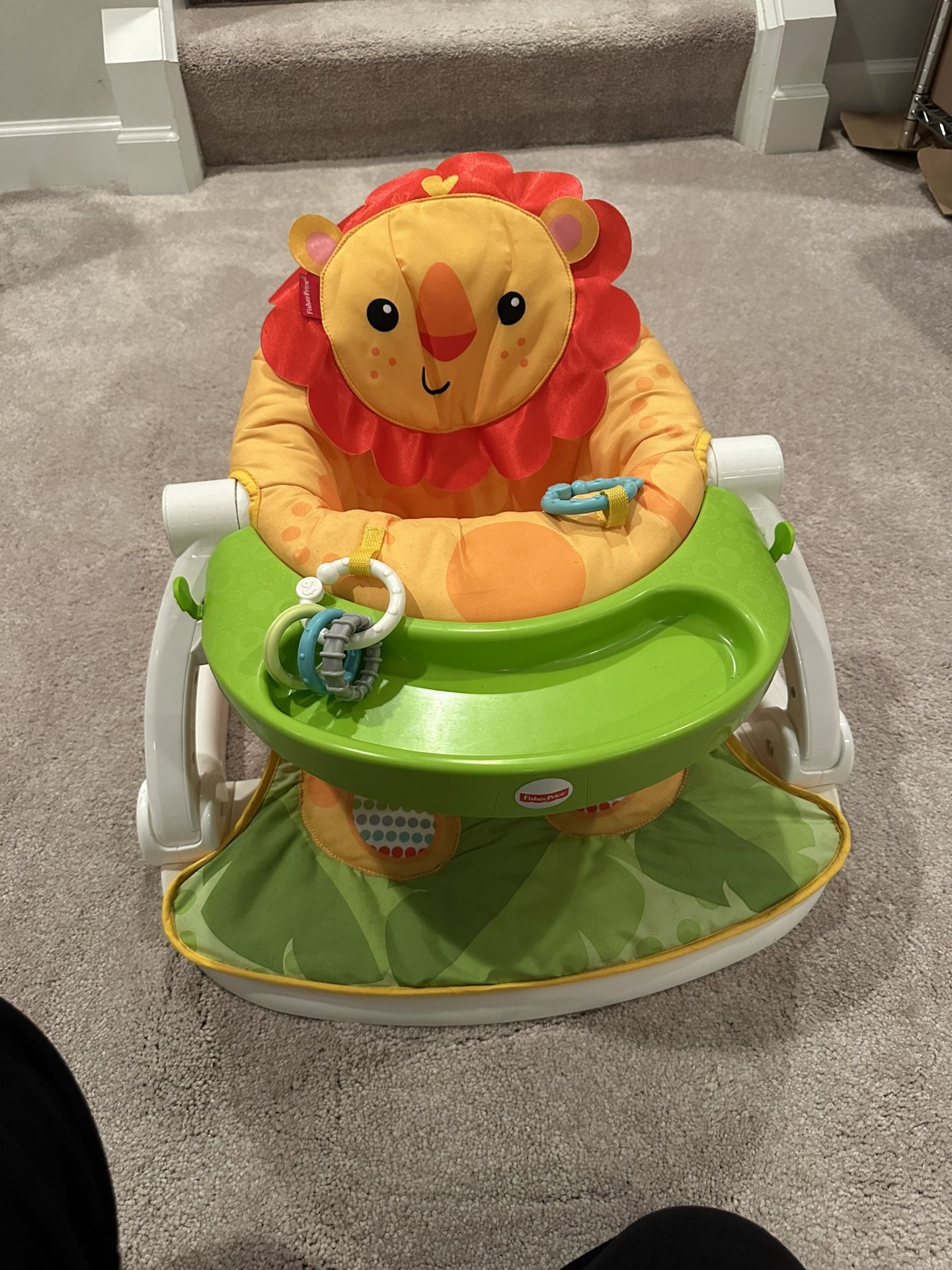 Fisher-Price Portable Baby Chair Sit-Me-Up Floor Seat with Removable Snack Tray
