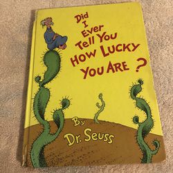 Vintage 1973 First Edition Dr Seuss Did I Ever Tell You How Lucky You Are?