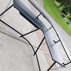 IKEA Metal Corner Desk With Shelf And Drawer