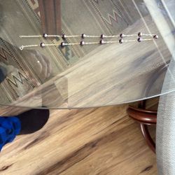 Beautiful 14k Gold And Black Pearls 18” Necklace 