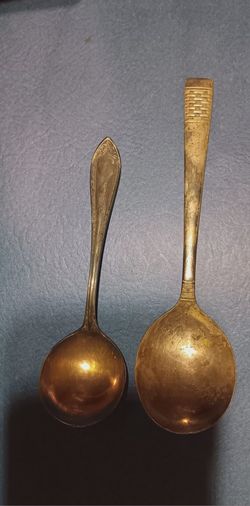 Antique.. Silver spoons.