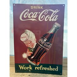 Coca Cola Metal Vintage Sign 🪧 Collection/