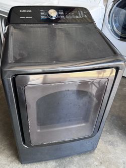 black Samsung dryer electric large load capacity