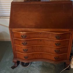 Cllaw Foot  drop leaf secretary desk