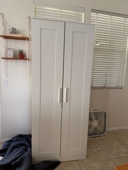 White IKEA BRIMNES Wardrobe