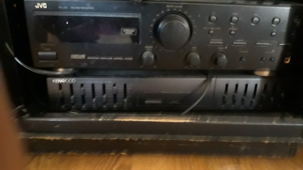 JVC Receiver and Kenwwod Equalizer Electronics & Media