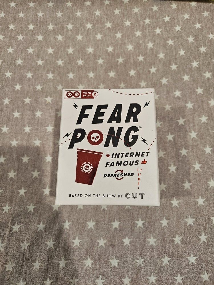 Fear Pong Card Drinking Game (beer pong style game)