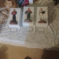  3 NASCAR Character Figurines