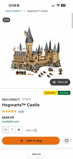 Hogwarts castle Lego set