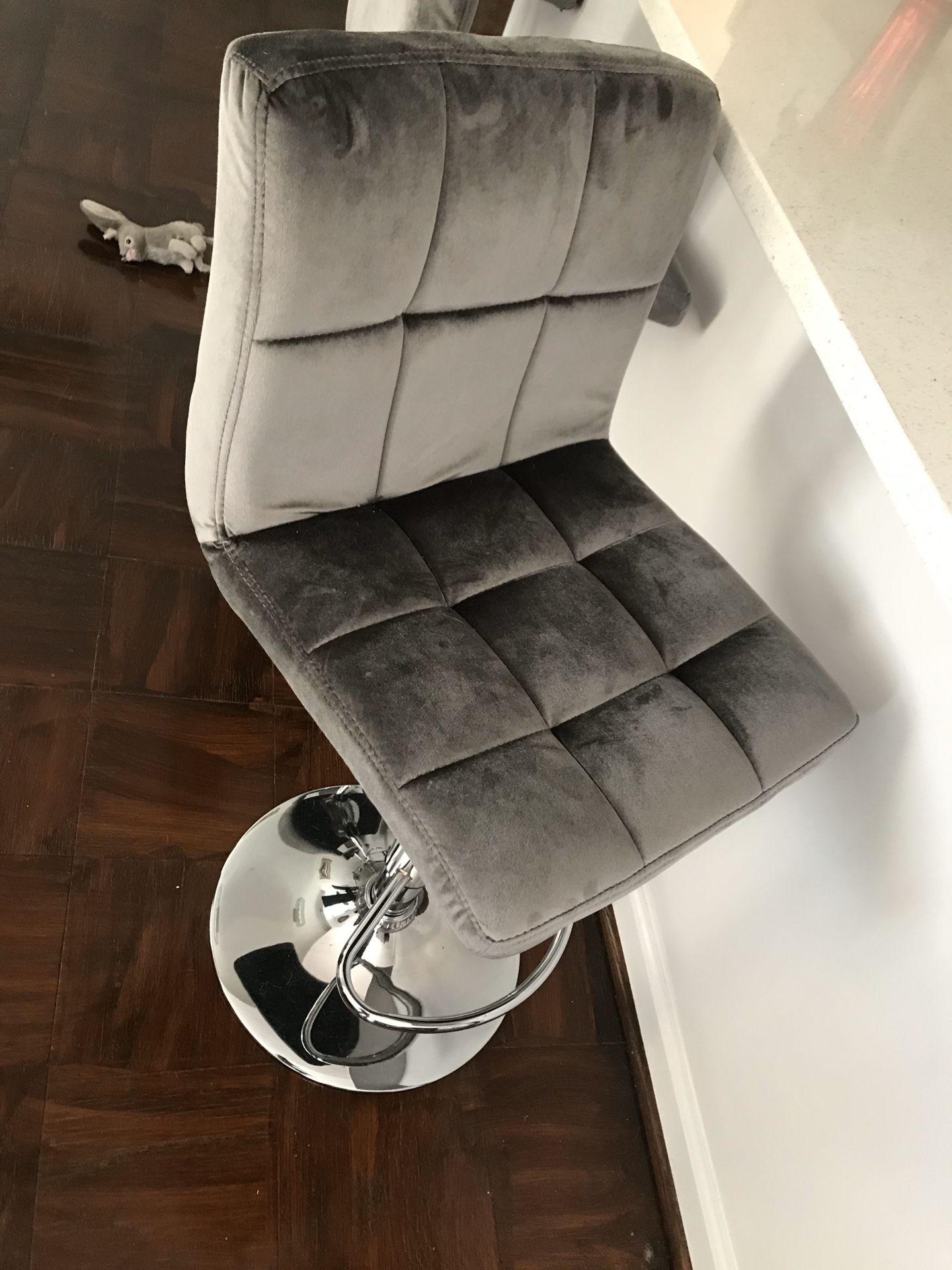 Gray bar stool