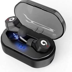 Wireless Earbuds, Bluetooth 5.0 Touch Control Mini Noise Cancelling Earphones, IPX7 Waterproof Headsets with Charging Box HiFi Stereo in Ear Headphone