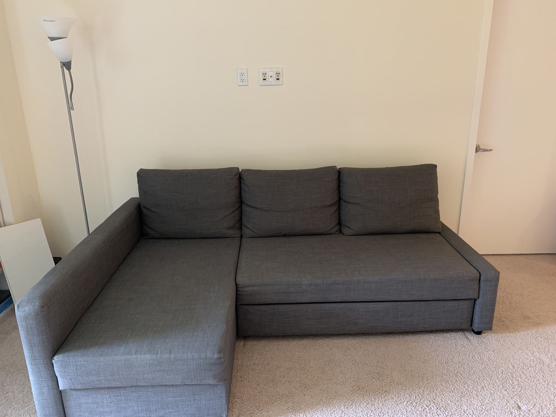 Ikea Grey Sofa cum bed