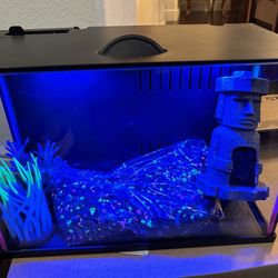 5 Gallon Top Fin Aquarium - Color Changing LED