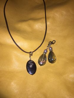 Necklace with different pendants
