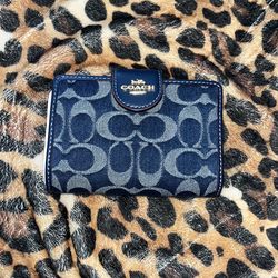Blue Coach Wallet