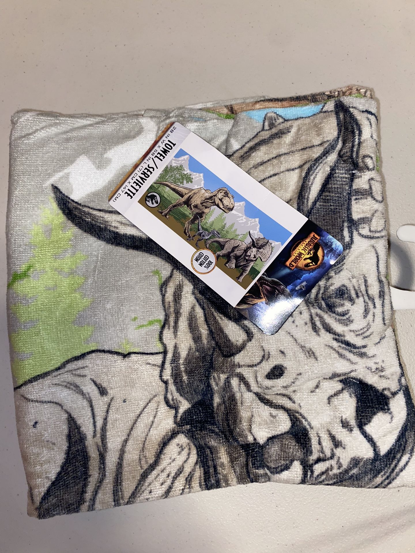 New Jurassic World Dominion Beach Towel Size 28 in x 58 in