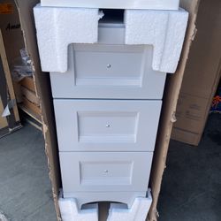 Glacier Bay Everdean 12 in. W x 14.5 in. D Bathroom Drawer Base Vanity with Cultured Marble Top