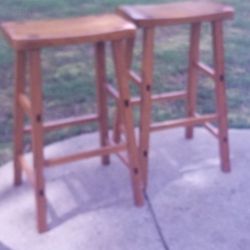 WOOD BAR STOOLS  (2) IF LISTED - THIS IS STILL AVAILABLE 
