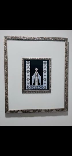 Erte “ Byzantine “ Wall Art Framed 22”-26”. Beautiful  Framed wall hanging art is in excellent condition. Very elegant wood frame, silver covered is i