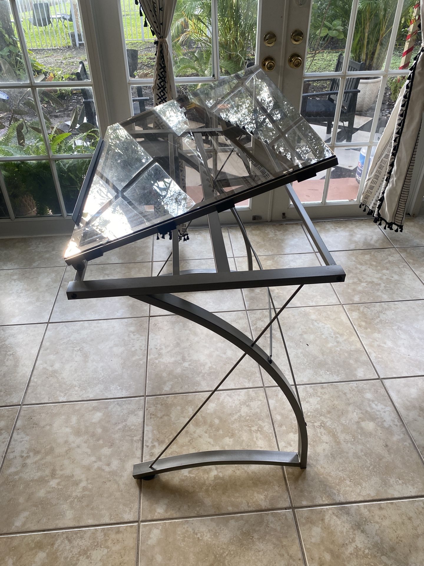 Table for Artists, Drawing with Adjustable Top