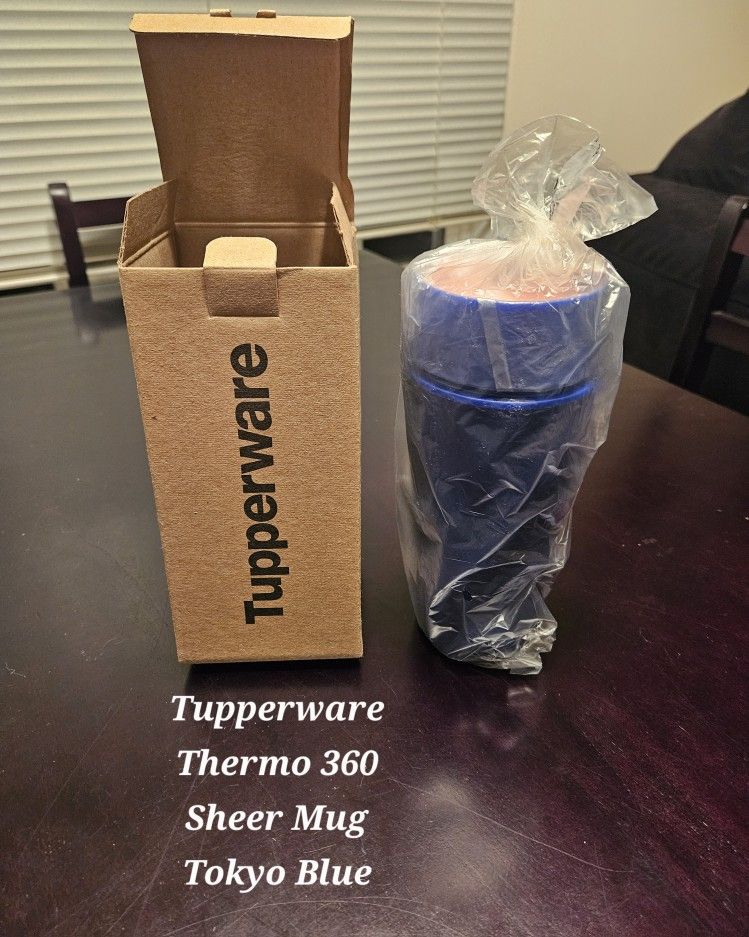 Tupperware Thermo 360 Sheer Mug Tokyo Blue