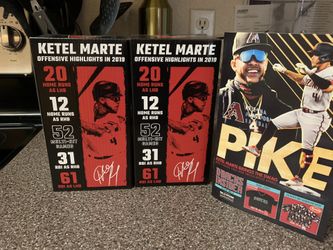 May 14th-16th Dbacks Game 2021 Ketel Marte (2019 Elected To First NL All-Star Team) Left Hitter And Right Hitter Bobble Head 