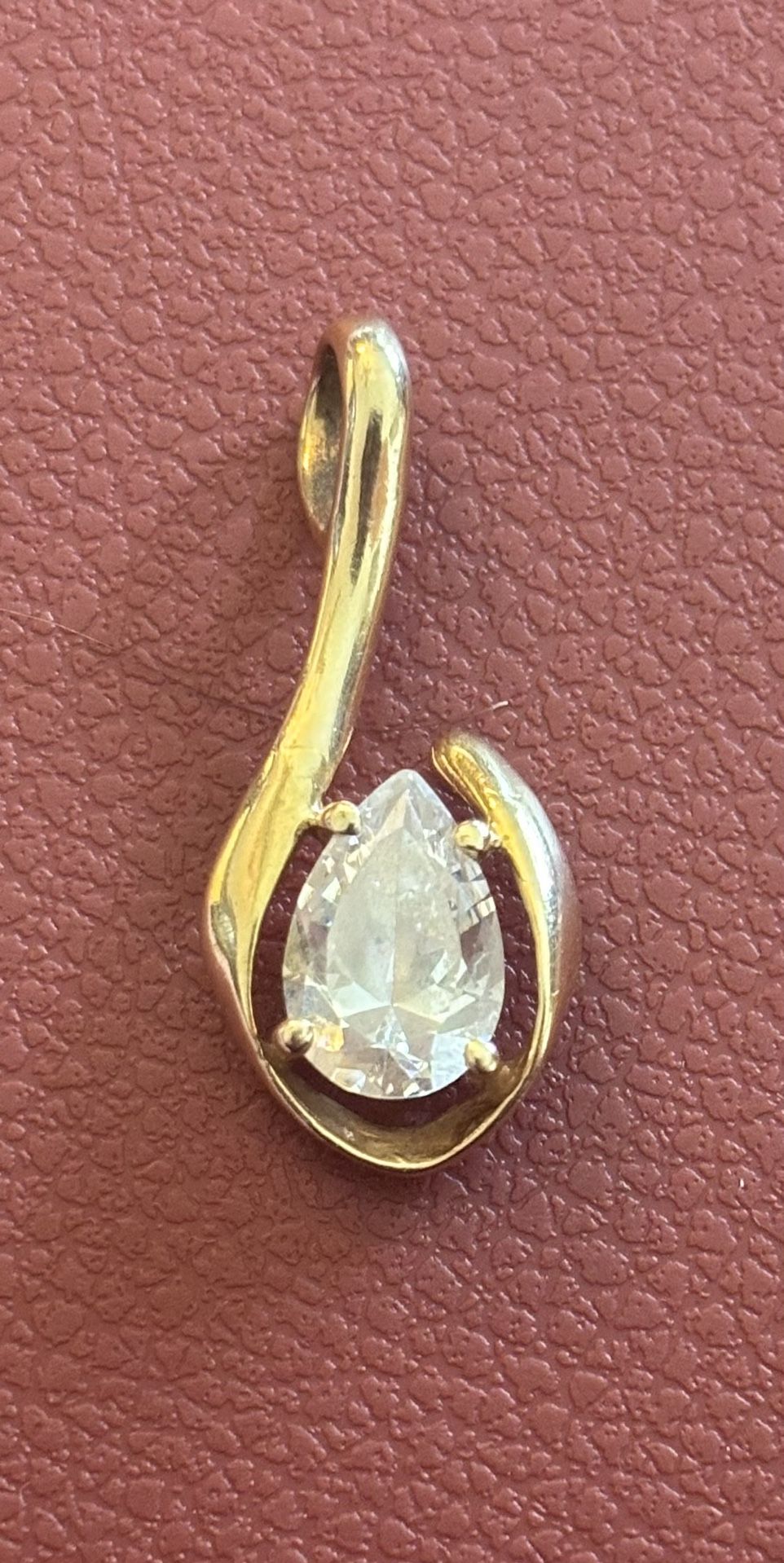 14K Yellow Gold Pearl-Cut Danburite Pendant Designed By Clyde Duneier (CID)